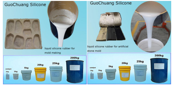 Addition Cure Liquid Silicone Rubber for Concrete